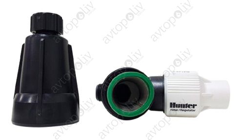 Фильтр сетчатый Hunter (HFR-075-25) 3/4", с редуктором давления 1.7 бар, 100 мкм.