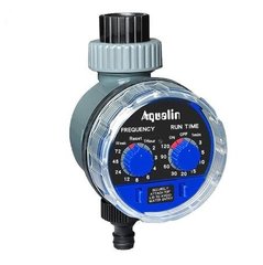 Електронно-механічний таймер для поливу Aqualin з кульовим клапаном (21025)