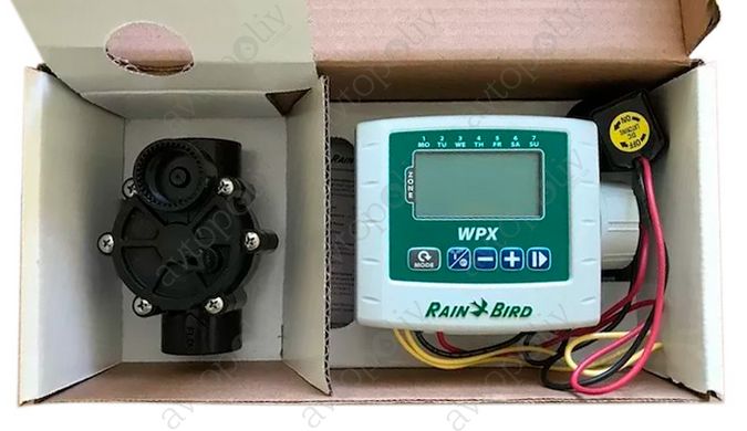Автономный контроллер управления Rain Bird WPХ-1 DV Kit на 1 зону с клапаном 100-DV