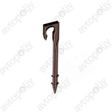 Шпилька-тримач (коричневий) (1015) для крапельної труби 16 мм