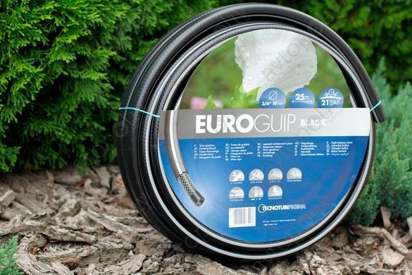 Шланг садовий Tecnotubi Euro Guip Black для поливу 1/2", довжина 50 м (EGB 1/2 50)