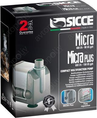 Універсальна циркуляційна помпа SICCE MICRA 400 л/год (PRM100)