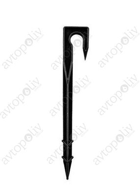 Шпилька-тримач Gartec (1014) для крапельної труби 16 мм (чорний)