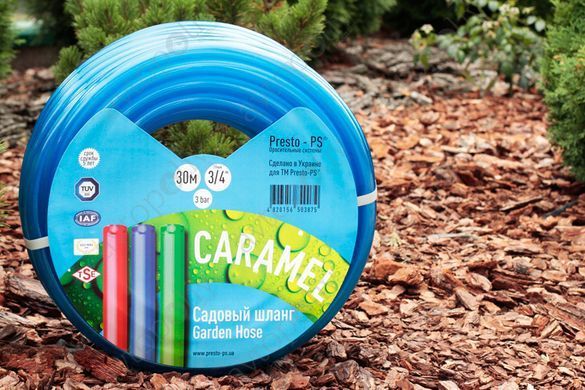 Шланг поливальний Presto-PS силікон садовий Caramel діаметр 3/4", довжина 20 м (CAR B-3/4 20)