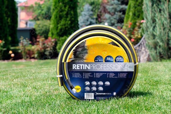 Шланг садовий Tecnotubi Retin Professional для поливу діаметр 5/8", довжина 25 м (RT 5/8 25)
