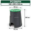 Клапанний бокс Rain-Bird (VBA02672) &Oslash;S-16 см, &Oslash;B-20 см, H-24 см, LC-67 мм, HC-64 мм