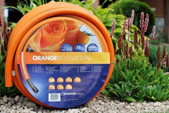 Шланг садовий Tecnotubi Orange Professional для поливу діаметр 5/8", довжина 15 м (OR 5/8 15)
