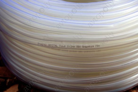 Шланг пвх пищевой Presto-PS Сrystal Tube диаметр 7 мм, длина 100 м (PVH 7 PS)