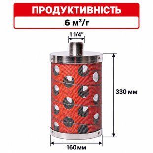 Донный фильтр из нержавейки 1 1/4" х 160 х 330 (6 м&sup3;/ч)