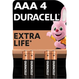 Батарейки Duracell AAA MN2400 LR03 - 4 шт.